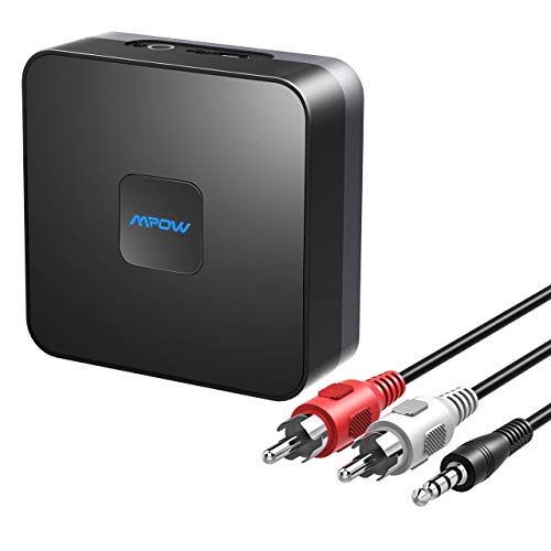 Mpow BH100C Bluetooth Receiver for Car, Auto Power-on/Off with Your Car,Wireless Bluetooth Audio Adapter for Music Streaming Sound System, Built-in Noise Cancellation Chip for Filtering Current Noise