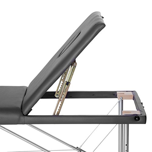 Homgrace Portable Folding Massage Table 3 Fold Aluminum Alloy Frame with Carrying Case
