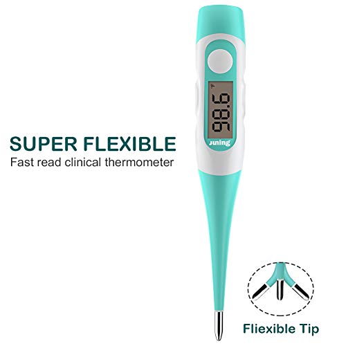 JUNING Digital Medical Thermometer - Oral, Rectal and Axillary Thermometer Temperature Fast Reading Easy and Accurate Oral Thermometer for Baby, Children and Adults with Fever Indicator - Thumbnail 6