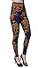 VIV Collection One Size Print Fashion Leggings, Bengal Splash