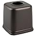 mDesign Square Metal Paper Facial Tissue Box Cover Holder for Bathroom Vanity Countertops, Bedroom Dressers, Night Stands, Home Office, Desks, Tables - Bronze