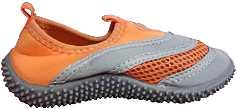 TOOSBUY Athletic Water Shoes Aqua Pool Beach Socks,Swim Shoes(Toddler/Little Kid/Big Kid) Orange25