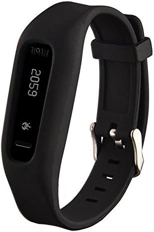 VintgaGood For Fitbit One Bands Wristbands Replacement Bands Soft Silicone Strap Smart Fitness Watch Band Women Men Black