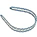 CoverYourHair Metal Headband - 6 Pack Hard Headbands - Gold Woven Pastel Colored Hairbands