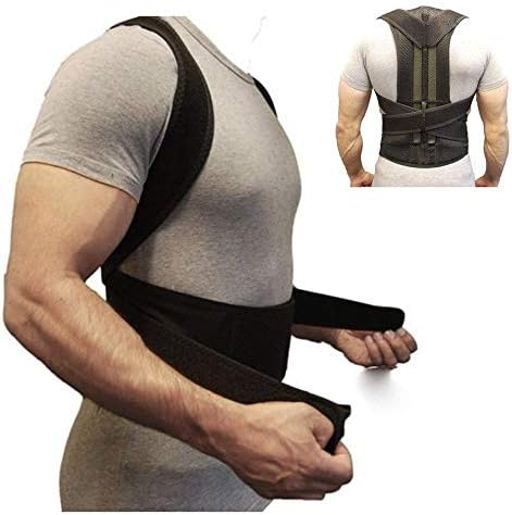 Back Brace Posture Corrector Fully Adjustable Back Support Belts Improves Posture and Provides Lumbar Support For Lower and Upper Back Pain Men and Women