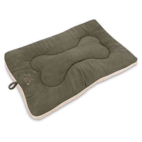Best Pet Supplies, Inc., Inc, Inc, Machine Washable Dog Crate Mat - Double-Sided Kennel Pad-Olive Green, Large - Thumbnail 2