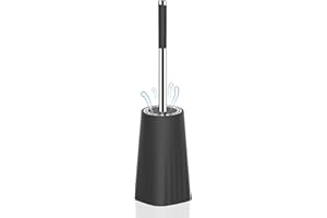 SetSail Toilet Brush, Compact Size Toilet Bowl Brush and Holder Toilet Brushes for Bathroom with Stainless Steel Handle Toile