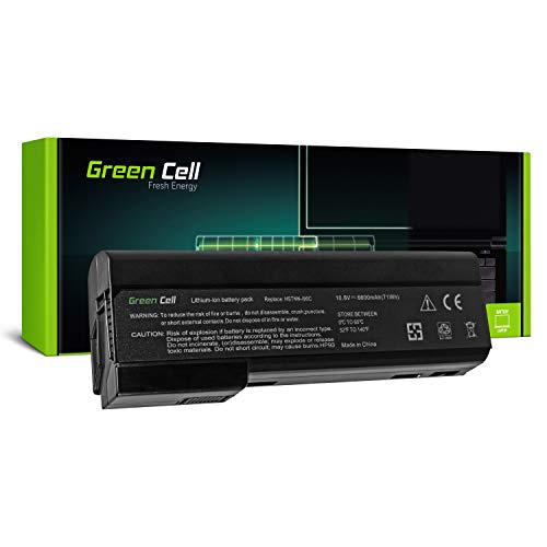 Green Cell Extended Serie CC06 CC06XL CC09 Laptop Akku fuer HP EliteBook 8460p 8460w 8470p 8470w 8560p 8560w 8570p (9 Zellen 6600mAh 10.8V Schwarz)