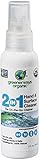 Greenerways Organic Natural All-Purpose Cleaner, USDA Organic Hand Sanitizer Travel Size Household Cleaner Multi-Surface Spray, Chemical Free, Alcohol Free, Kid Safe, Pet Safe, 2oz Spray Bottle