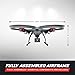 Kolibri Hellfire - Best Quadcopter Drone Wide-Angle Camera with Live Video Feed FPV 720P HD Headless Mode 2.4GHz 4 Channel 6 Axis Gyro RTF with Altitude Hold Function, Great for Beginners.