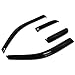 Ford F-150 Extended Cab 4pcs Window Vent Visor Deflector Rain Guard (Dark Smoke)
