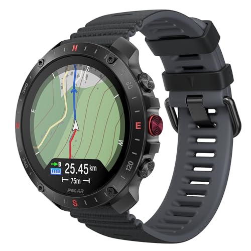 Grit X2 Pro – Montre GPS de randonnée et Trail connectée Haut de gamme : Design robuste, outils de Navigation avancés, détection de paramètres biologiques, suivi de l'entraînement et de la FC