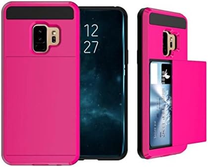 Unpara PC + TPU Case For Samsung Galaxy S9 Plus Card Wallet Slot Hybrid Hard Slim Phone Case Cover