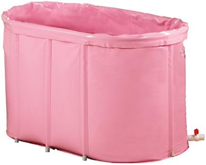 Home mall- Double Insulation Sponge Bottom Folding Bath Free Inflatable Tub Bathtub Adult Bathing Bucket