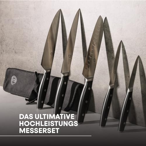 Messerset mit 5 Kochmesser Profi Messer und Messertasche