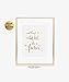 DIGIBUDDHA Though She Be But Little She Is Fierce Gold Foil Nursery Decor Art Print Shakespeare Modern Wall Art Poster 8 inches x 10 inches