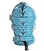 Full Head Harness Mask Fetish Bondage Hood Sexy Slave Headgear With Open Mouth Dildo and Blindfold Couple Sex Restraint Toy (Blue)thumb 2