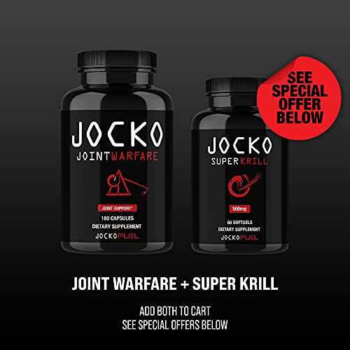 Jocko Super Krill Oil Supplement 1000mg Serving Omega 3 DHA, EPA