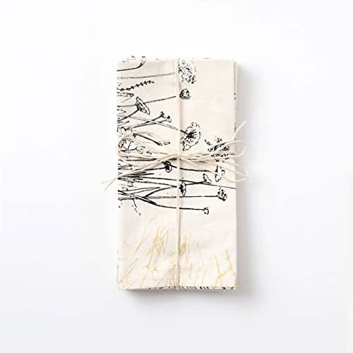 Black and Gold Cloth Table Napkins set of four table