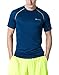 CLSL TM-MTS03-MYZ_X-Large Tesla Men's Lightweight HyperDri Cool T Shirt Running Short Sleeve Top MTS03