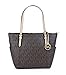 Michael Kors Jet Set EW Top Zip Tote PVC MK Signature Brown