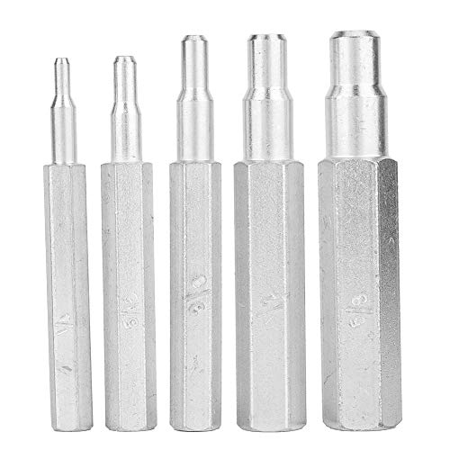 5Pcs Swage Punch Kit Pipe Swager CT-193 Copper Pipe Tube Expander Swaging Punch Tool Swage Punch Kit1/4,5/16",3/8",1/2",5/8"