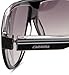 Carrera Speedway/S Pilot Sunglasses, Black Crystal Silver Frame/Gry Mir Grd SLV Lens, 65 mm