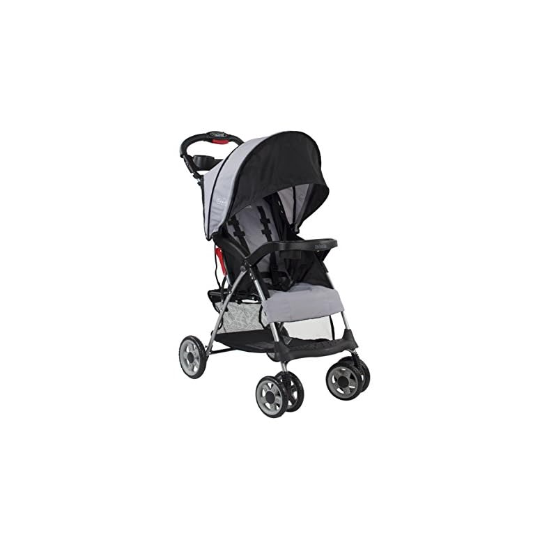 Kolcraft Cloud Plus Lightweight Easy Fold Compact Travel Toddler Stroller and Baby Stroller, Large Storage Basket, Multi…