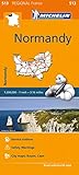 Michelin Regional Maps: France: Normandy Map 513 (Michelin Regional France) by