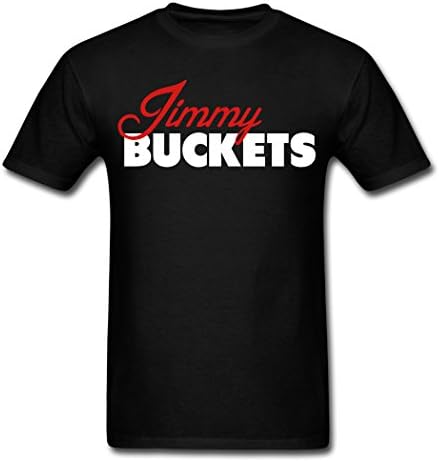 Global Daren Super quality Men's Jimmy Buckets Script T-Shirts black Medium