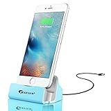 iPhone Charger Dock,BAVIER iPhone Desk Charger,Charge and Sync Stand for iPhone 7 iPhone 6 iPhone 6s plus,iPhone Charger Station,Charge cradle,desktop iphone charger (Blue)