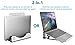 Mount-It! Vertical Laptop Stand – Aluminum Vertical Laptop Holder | 2 in 1 Laptop Riser for Desk | Vertical MacBook Stand for MacBook Air, MacBook Prothumb 2