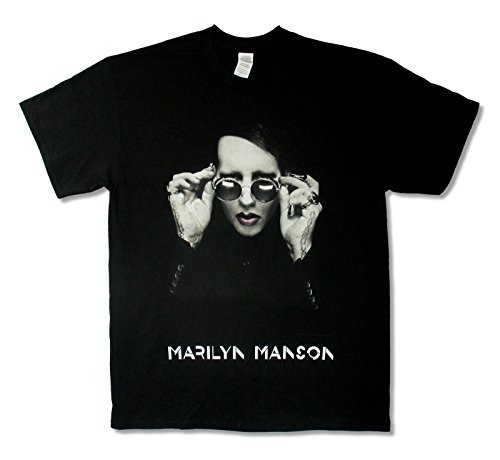 Bravado Adult Marilyn Manson "Specs Tour 2015" Black T Shirt (XL)