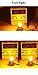 Alopee 1156 LED Bulb Amber 10-30V DC 1156 Bulb Replacement for 1141 1003 7506 P21W Blinker Light, Turn Signal Bulb 3014 Chips, Non Polarity, Pack of 2