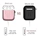 Metal Airpods Case 2019 Newest Full Protective Skin Cover Accessories Kits Compatible Airpods Charging Case Ultra Lightweight Dustproof Scratchproof Case-Rose Goldthumb 2