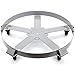 Extra Heavy Duty 55 Gallon Drum Dolly Swivel Casters Steel Frame Non Tip 1250 lbs 5 Wheel