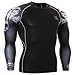 Fixgear Mens Womens Wolf MMA Compression Base Layer T Shirt Long Sleeve S~4XL