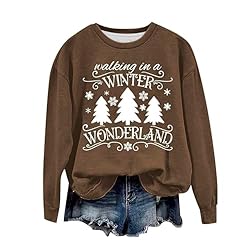 Plus Size Funny Christmas Shirts for Women Long