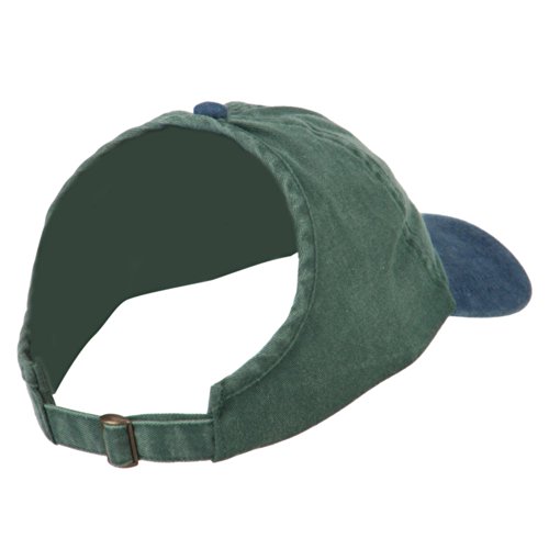 Pigment Dyed Ponytail Cap - Navy Dark Green OSFM