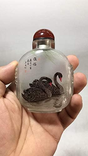 Amazon De Lynnmed Collection Handarbeits Flasche Innen Lackiert Doppeldeck Mit Grauer Gans