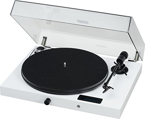 Pro-Ject All-in-One Turntable, White/High Gloss (Jukebox E (OM5e) - White)