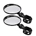 TAGVO Bike Mirrors, 2 pcs Bicycle Cycling Rear View Mirrors Adjustable Rotatable Handlebar Mounted Plastic Convex Mirror for Mountain Road Bike