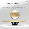 JLL® Wooden Balance Board, ANTI SLIP SURFACE, Exercise Fitness Workout Rehabilitation Training Exercise Wobble Board