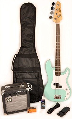 Ursa 1 JR RN PK PBU Blue Bass Guitar Package w/Free Amp Carry Bag, Strap and DVD