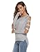Soteer Women's Cashmere Cold Shoulder Long Sleeve Turtleneck Vintage Pullover Sweater Dark Grey S