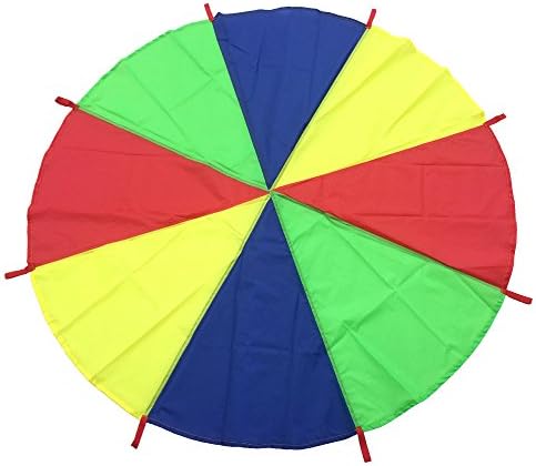 AZlife 6.6 Foot Play Parachute with 8 Handles, Best Gift for Kids Play Group Games !