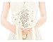 Pavian Advanced Customization Romantic Bride Wedding Holding Bouquet Roses (Ivory A)