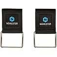 NÖHLSTER Arc-Ring Belt Anchor Tool Attachment with Tool Clip (2-pack) | Tape Measure Holder & Other Tools, Metal Hammer Loop, Gentle Arc Ring to Secure Tape Measure