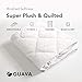 Guava Lotus Travel Crib Sheet | Plush Quilted Fitted Sheet with Manufacturer-Approved Fit | Soft and Breathable Crib Sheet for Your Baby's Comfort | Unisex Sheet for Infants and Toddlers
