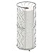Toilet Paper Storage Reserve - Free Standing - Modern Bathroom Space Saver - Holds 3 Standard Rolls - Chrome -Richards Homewares
